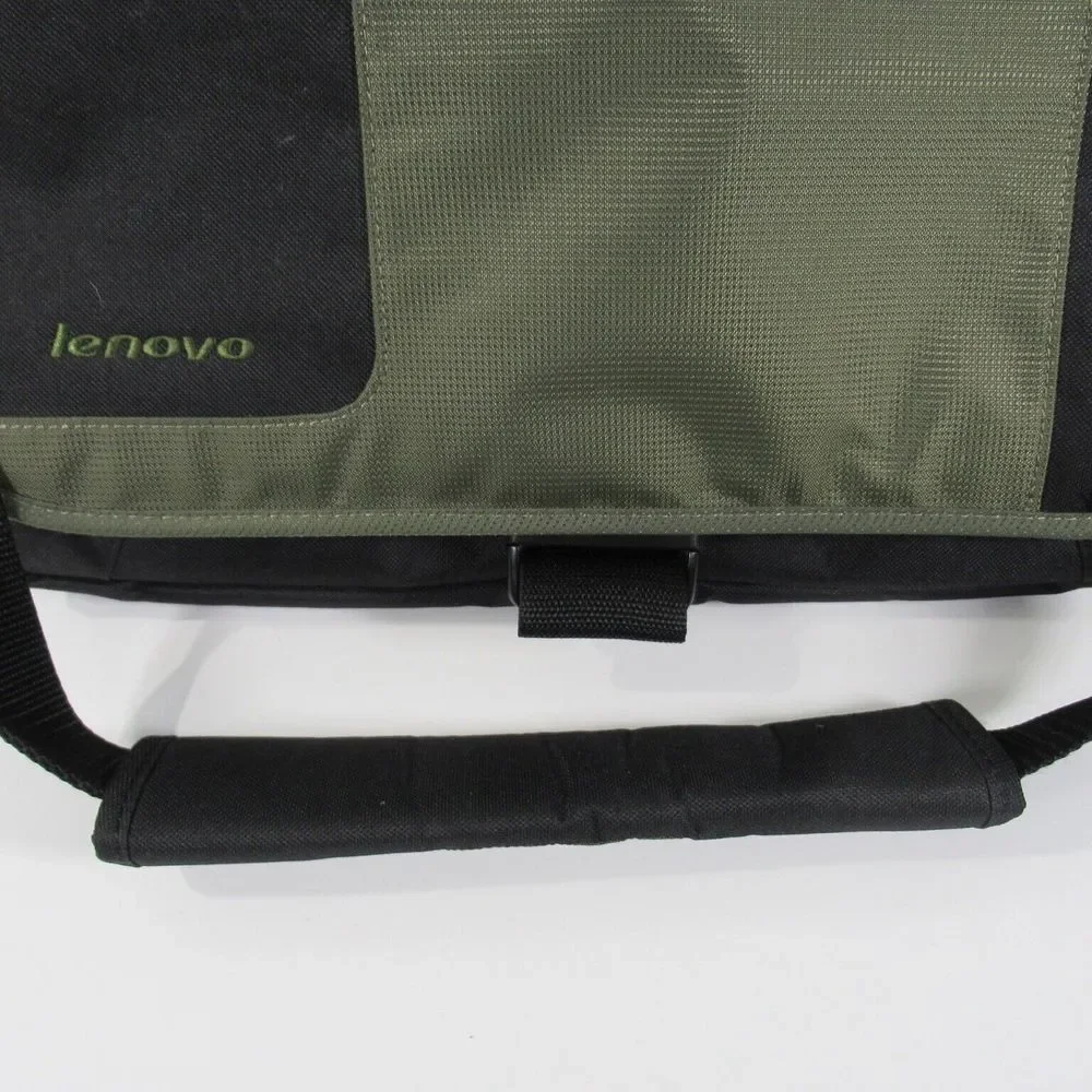 Lenovo Laptop‎ Shoulder Bag 41U253 Many Compartments Black/Olive Green